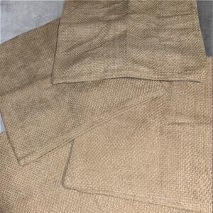 4 Piece Textured Decorative Pillow Covers 18" x 17"